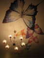 фотопечать на потолке бабочки